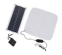 3 Energy-Efficient Solar Pet Warmer Mat with External Battery Pack, for Backpacking Travel Car Use Warmed Blanket Transportable Electric Heating Pad for Animals Power Transportable Propelled Power