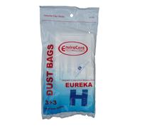 3 Eureka H Canister Vacuum Bags + 1 Filters 52323, Roto-Matic Powerteam Series, Princess, Mighty Mite Vacuum Cleaners, 52323A, 52351, 500, 550, 600, 700 Series Canisters, 1240, 1250, 1255, 1500