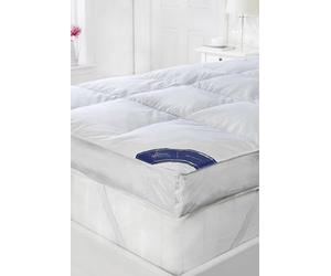 3" European King Bed Size Continental Hotel Quality White Goose Feather & Down Mattress Topper, 100% Down-Proof 230TC Cotton Casing, Anti-Dust Mite (160cm x 200cm x 7.5cm) By Littens