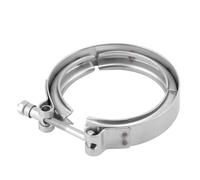 3" Exhaust Pipe Clamp, 304 Stainless Steel V Band Flange Clamp Klemme Kit Adjustment Range 76mm / 2.99inch