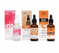 3 Face Facts Facial Serum Set (Superberry + Niacinamide + Vitamin C | 3 x 30ml Glow + Balance + Brighten - 3 Complementary Facial Serums for Radiant, Smoother & Brighter-Looking Skin