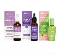 3 Face Facts Serum | Menopause Revitalising + Retinol + Matcha Glow Azelaic | 3 x 30ml Revitalise + Renew + Glow - 3 Complementary Facial Serums for Smoother, Radiant & Refreshed-Looking Skin