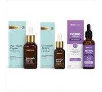 3 Face Facts Serum | Overnight Renew Sleep Elixir + Eye Serum + Retinol | 30ml + 15ml Renew + Hydrate + Smooth - Overnight Face, Eye & Retinol Serum Routine for Smoother, Refreshed Hydrated Skin