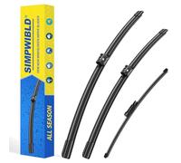 3 Factory Wiper blades Replacement For 2016-2021 Mercedes-Benz GLC 250/300/350/GLC43 AMG/GLC63 AMG Original Equipment Replacement Windshield Wiper Blades Set 22"+22"+12" (Set of 3) Top Lock