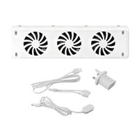 3 Fan Radiator Magnetic Cooling Fan for Improved Heat Distribution, Fireplace Heat Booster System with Temperature Sensor, 18dB Quiet Operation for all Radiators & Convectors & Space Heater