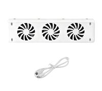 3 Fan Radiator Magnetic Cooling Fan for Improved Heat Distribution, Fireplace Heat Booster System with Temperature Sensor, 18dB Quiet Operation for all Radiators & Convectors & Space Heater