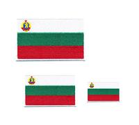 3 Flags Bulgaria Sofia Nato Europe Flags Sew-On 0659