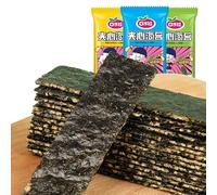 【3 Flavors Sesame seaweed】Vegetable seaweed crisp,Nut seaweed crisp,Healthy nutrition snack,instant seaweed crisp,biscuits,vegan,dried fruit,Delicious Chinese snack gift (Banana flavor,60 packs)