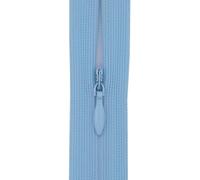 #3 Flexi Invisible Close-End Zip, 1 Zip - Concealed Zipper for Dresses & Skirts, Soft Stretch Tape, Sewing Craft 18 Inch (45cm) (Light Clear Sky Blue)