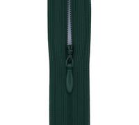 #3 Flexi Invisible Close-End Zip, 1 Zip - Concealed Zipper for Dresses & Skirts, Soft Stretch Tape, Sewing Craft 22 Inch (56cm) (Dark Spruce Green)