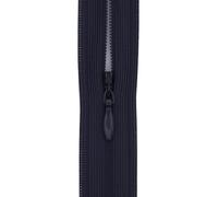 #3 Flexi Invisible Close-End Zip, 5 Zips - Concealed Zipper for Dresses & Skirts, Soft Stretch Tape, Sewing Craft 22 Inch (56cm) (Dark Navy)