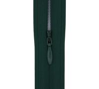 #3 Flexi Invisible Close-End Zip, Concealed Zipper for Dresses & Skirts, Soft Stretch Tape, Sewing Craft 16 Inch (40cm) - 1 Zip (Deep Forest Green)