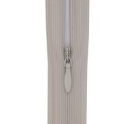 #3 Flexi Invisible Close-End Zip, Pack of 5 - Concealed Zipper for Dresses & Skirts, Soft Stretch Tape, Sewing Craft 18 Inch (45cm) (Pale Beige-Grey,)