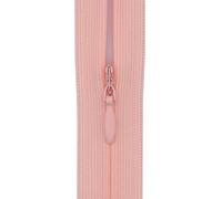 #3 Flexi Invisible Close-End Zip, Pack of 5 - Concealed Zipper for Dresses & Skirts, Soft Stretch Tape, Sewing Craft 18 Inch (45cm) (Soft Salmon Pink)