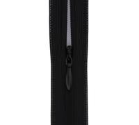 #3 Flexi Invisible Close-End Zip, Pack of 5 - Concealed Zipper for Dresses & Skirts, Soft Stretch Tape, Sewing Craft 18 Inch (45cm) (Black)