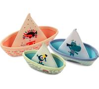 3 Floating Neoprene Bath Boats Baby Toy Stackable Fountain Quick Dry 6M+ 83288