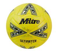 (3, Fluorescent Yellow/Light Yellow/Gold) Mitre Ultimatch Evo Logo Football