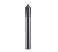 3 Flutes V End Mill, 4 Flute Chamfer 90 Degree Carbide 3-20mm Diameter 50-100mm Length 55HRC AlTiN(5X50)