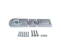 3-fold door hasp stainless steel for heavy duty locking 3-fold | Triple joint design, adapts to uneven surfaces, ideal for corners and sloping doors, high stability