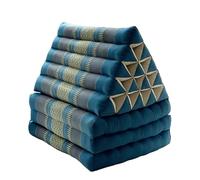 3-Fold Mat with Triangle Thai Cushion Comfortable TV Pillow Floor Mattress Foldable Filling Multi Use Including Meditaiton Lounging Reading Stretching Made of Eco-Friendly(180x50x40cm,E)