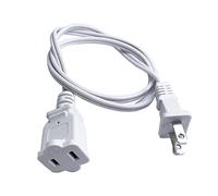 3 Foot Extension Cord 2 Prong, Short Power Extension Cord, 18AWG Male Female Extension Cord Small Extension Cable for Indoor, White