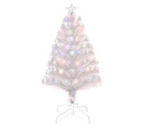 3 Foot Prelit Artificial Christmas Tree with Fibre Optic LED Lights Holiday Home Xmas Decoration