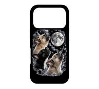 3 French Bulldogs Howling To The Moon 90s Meme Dog Lover Case for iPhone 17 Pro