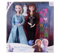 (3#) Frozen Elsa & Anna Princess Dressing Dolls 12.5IN Action Figure Gift Boxset