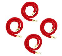 3 Ft/91cm Velvet Stanchion Rope,Crowd Control Barrier with Gold Plated Clasp,for Carpet,Queue Safety Barriers,for Party Decorations,Hotels(Size:5ft)