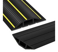 3 Ft Floor Cord Cover, Cord Covers for Wires on Floor, Heavy Duty Extension Cable Protector, 3 Channel Cable Management for Home Office or Outdoor Settings