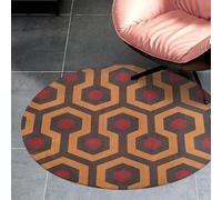 3 ft Round Area Rug for Bedroom Water Absorbent Coral Velvet Low Pile Floor Carpet Boho Non-Slip Backing Shining Overlook Throw Rug Machine Washable Bathroom Mat for Tub Shower Toilet