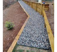 3 Ft to 33 Ft Small Geo Grid - Bi-Directional Landscape Rock Stabilizer for Gravel Paths Keystone Walls & Slope Protection - Universal Retaining Wall Geogrid (20ft x 26ft)