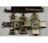 3 Full Size Replica WW1 WW2 Service/War Medals Victoria/Military/George Cross