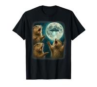 3 Funny Prairie Dogs Fear UFO Arrival Night Alien Invasion T-Shirt