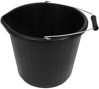 3 Gallon 14 Litre Black Bucket