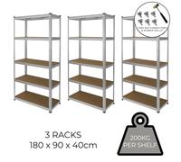 E-Rax Galvanised Racking - Pack of 3, none