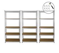 3 Garage Shelving Units 5 Tier Racking Storage Warehouse Bays