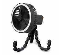 3 Gear Portable Handheld Fan With Light Flexible Tripod Portable Shape Stand Desk Fan For Camping