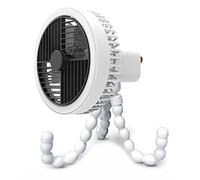 3 Gear Portable Handheld Fan With Light Flexible Tripod Portable Shape Stand Desk Fan For Camping