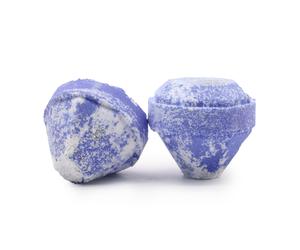 3 Gemstone Bath Bombs with Surprise Crystal Inside - Luxury Fizzy Spa Treat ✨