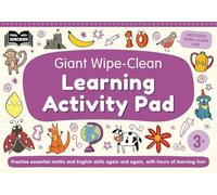 3+ Giant Wipe-Clean Learning Activity Pad: Practise essential pre-school skills | Reusable home-learning activities | Wipe-clean pen included