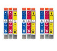 3 Go Inks C/M/Y Set of 3 Ink Cartridges to replace Epson T2636 (26XL Series) C/M/Y Compatible/non-OEM for Epson Expression Premium Printers (9 Inks), High Capacity