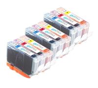 3 Go Inks C/M/Y Set of 3 Ink Cartridges to replce CLI-8 Compatible/non-OEM for PIXMA & Pixus Printers (9 Pack), High Capacity