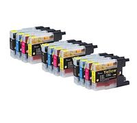 Go Inks 3 Set of 4 Ink Cartridges to replace Brother LC1240 & LC1220 Compatible/non-OEM for Brother DCP & MFC Printers (12 Inks)