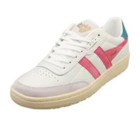 (3) Gola Falcon Womens Fashion Trainers in White Pink