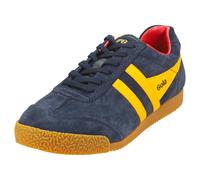 (3) Gola Harrier Womens Classic Trainers in Navy Sun Red