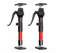 3-H Adjustable Support Pole,Cabinet Jacks Range from 32-50cm,2PC,Red | 50kg capacity, All-steel, Third hand jack. Plasterboard props, For cabinets installation & drywall.