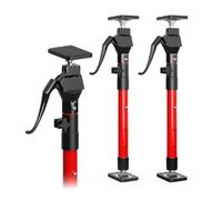 3-H Adjustable Support Pole,Cabinet Jacks Range from 51-107cm,2PC,Red | 50kg capacity, All-steel, Third hand jack. Plasterboard props, For cabinets installation & drywall.