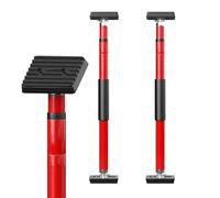 3-H Adjustable Support Pole,Cabinet Jacks Range from 70-110cm,2PC,Red | 35kg Capacity, With hidden twist-lock system, Plasterboard props, All-steel support rod for cabinet jack support.