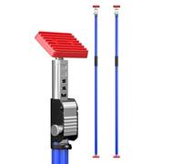 3-H Drywall Ceiling Support, 160-290 CM Extendable Telescopic Drywall Builders Props, Telescopic Poles for Ceiling Plasterboard Support Door frame Tensioner Pole, Blue, 2 Pack